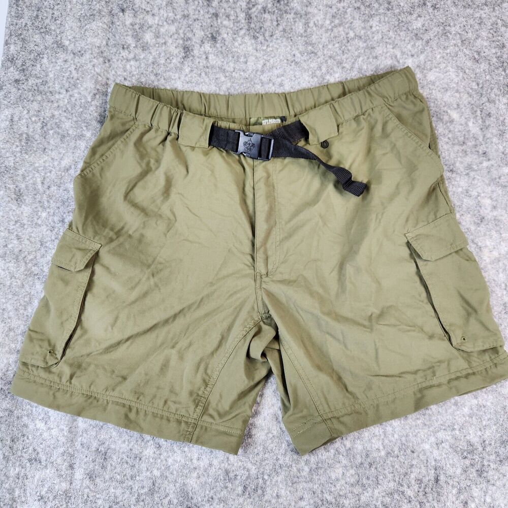 Boy Scouts Of America Uniform Cargo Shorts Mens XL 30 Green‎ Switchback